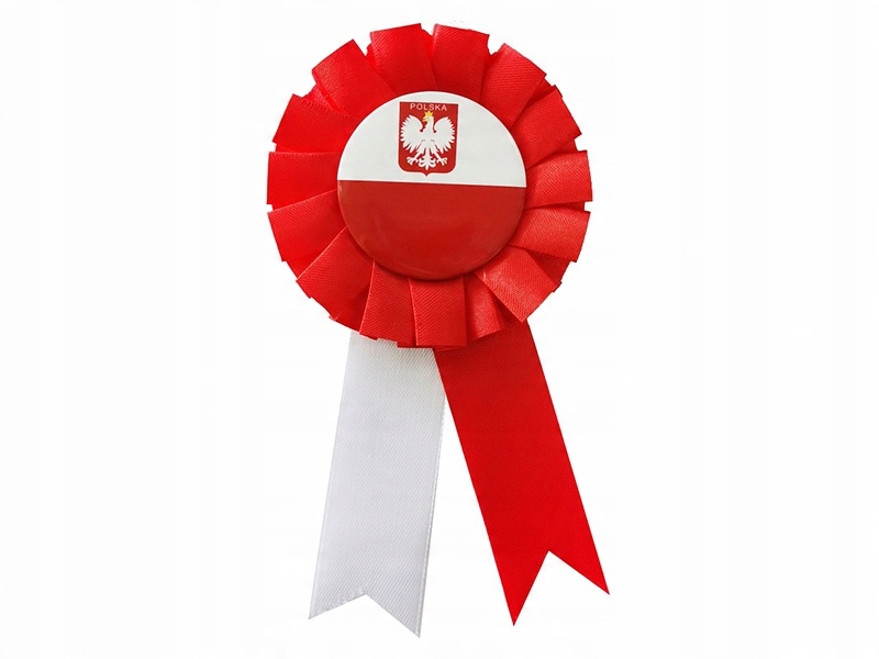 

Kotylion narodowy Godan biało-czerwony