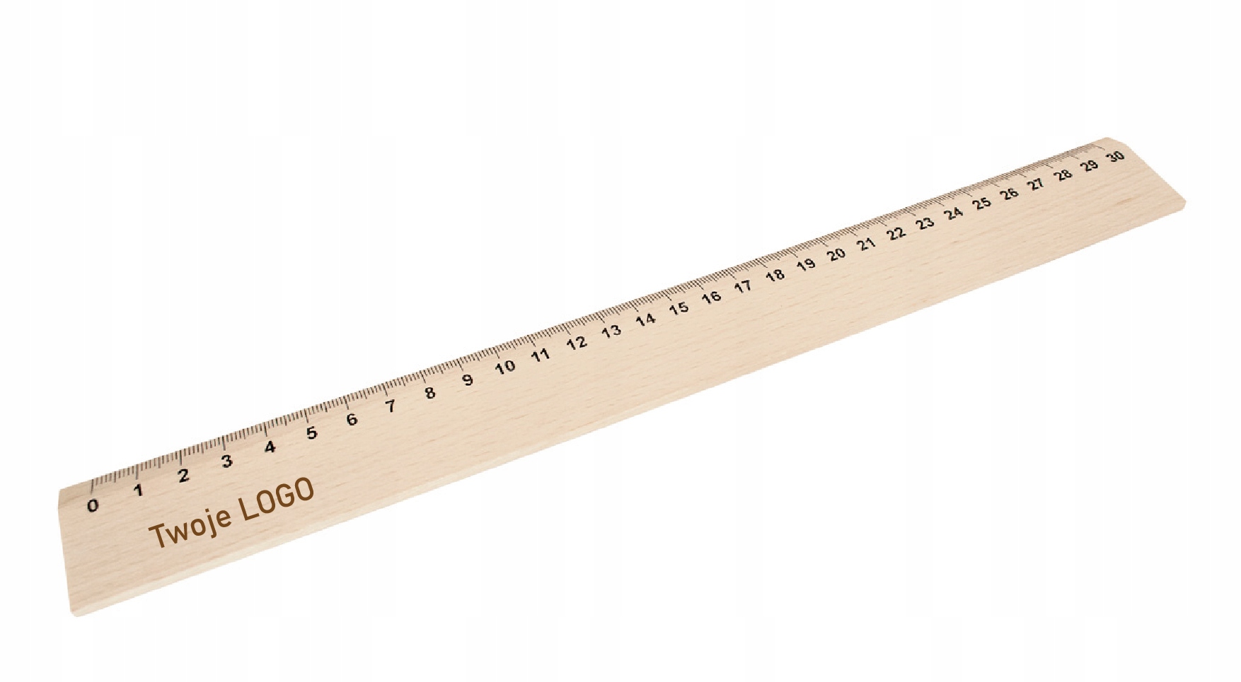 

Linijka drewniana 30cm z Logo Gadżet reklamowy