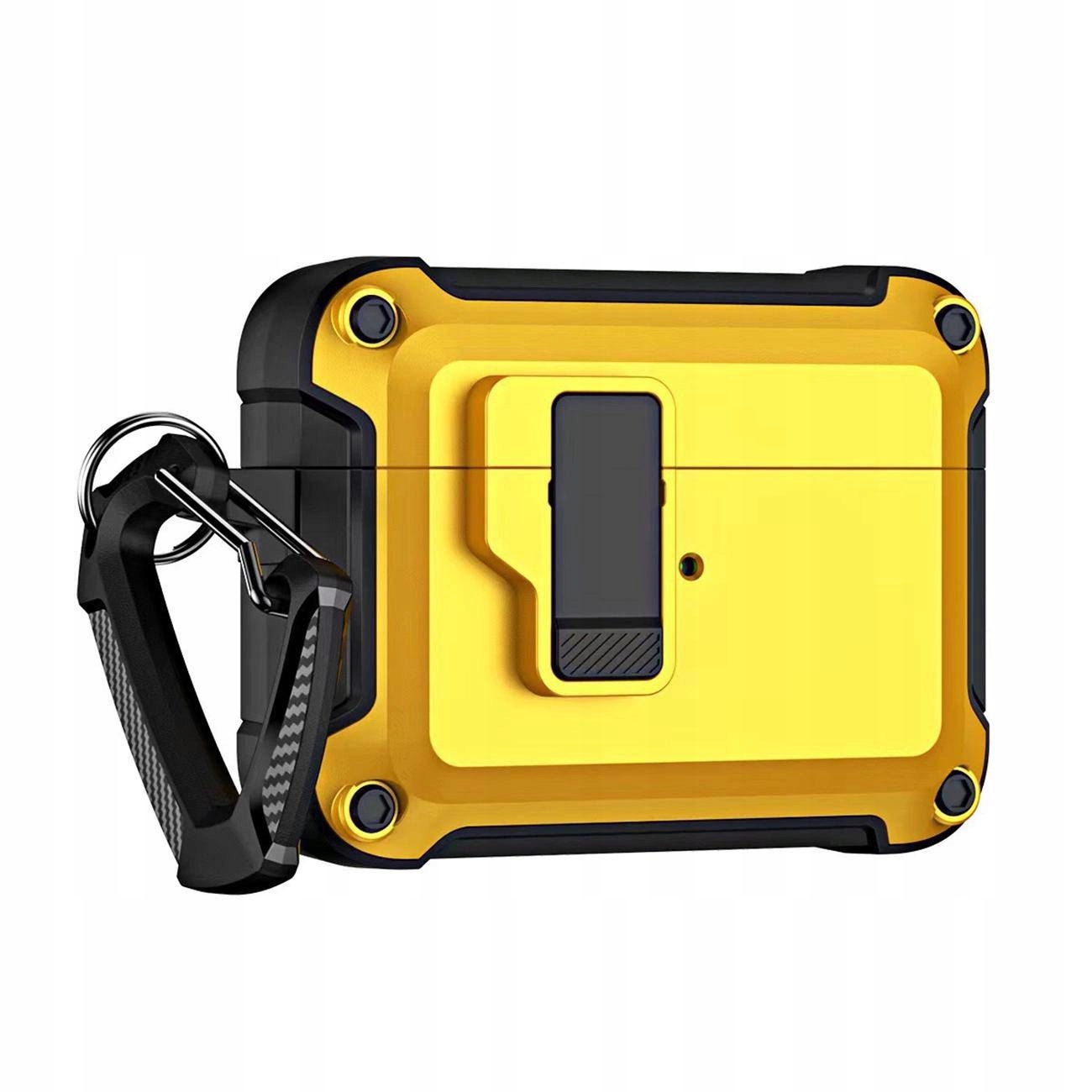 Pro Armour Airpods Case With Hook etui do Airpods 4 Yellow