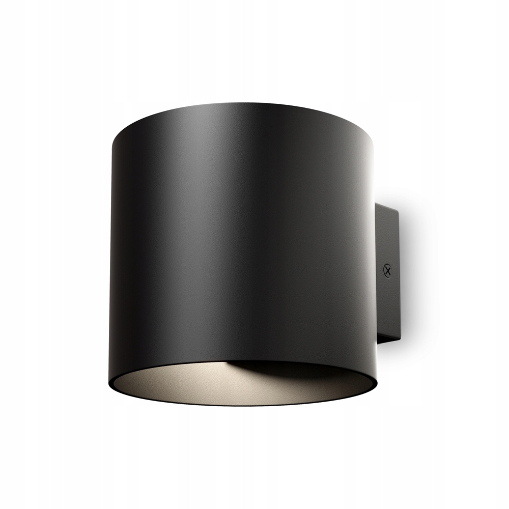 Nástenná nástenná lampa okrúhla čierna hore dole moderná do obývačky Maytoni
