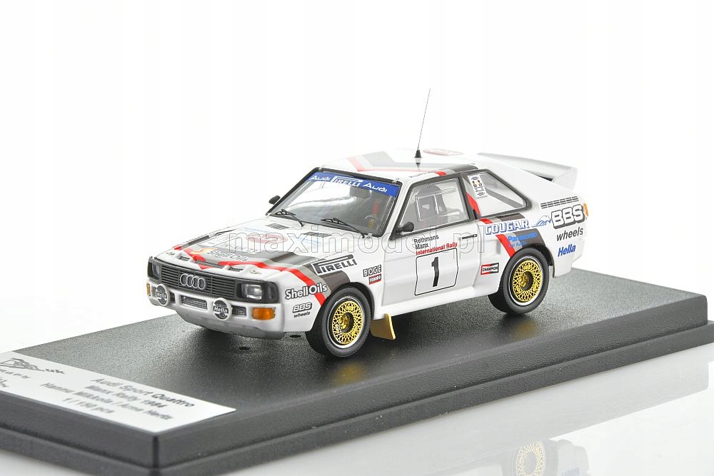 Audi Quattro H.Mikkola Manx Rally 1984 1/43 Trofeu