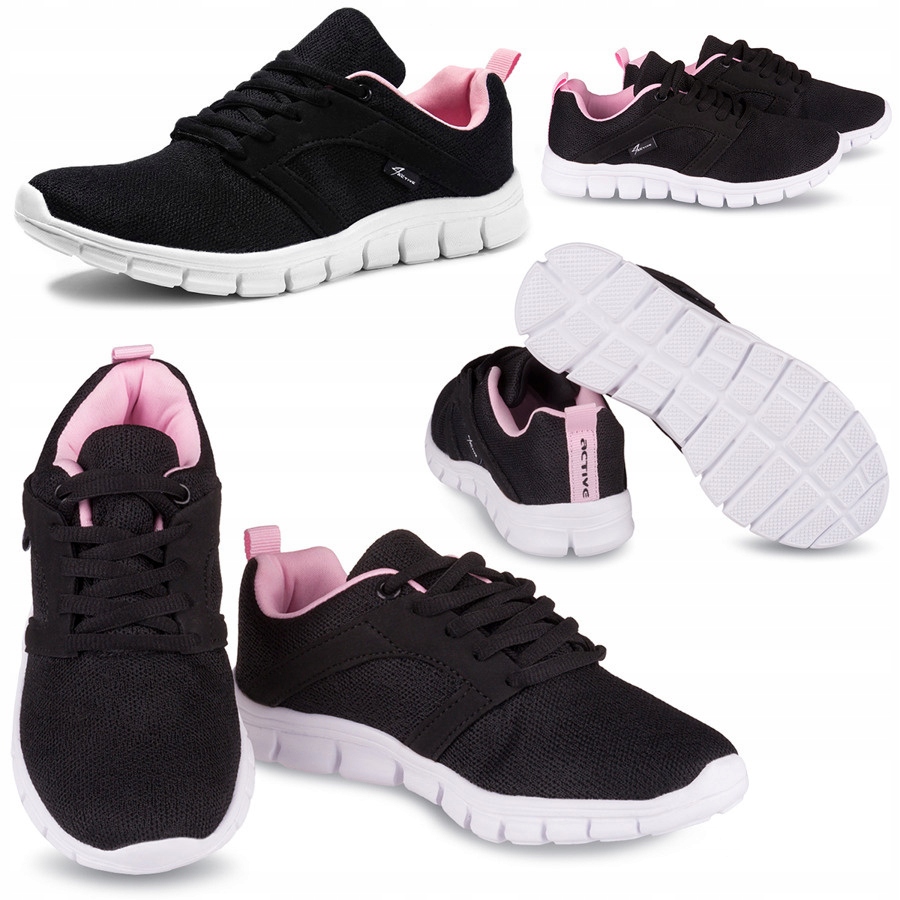 Buty sportowe 4Active czarne różowe uniseks