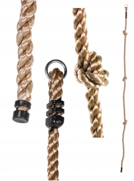 

Lina do wspinaczki z węzłami 25mm Plac zabaw