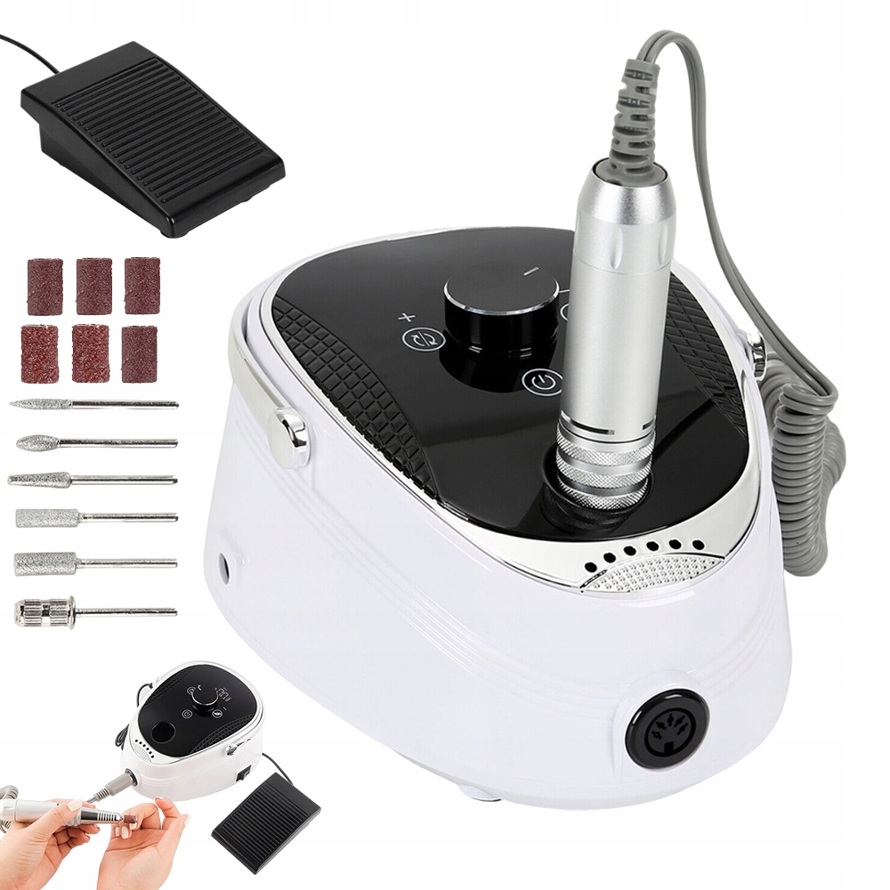 Elektrický Pilník Na Nehty S Regulací Rychlosti A Touch Screen