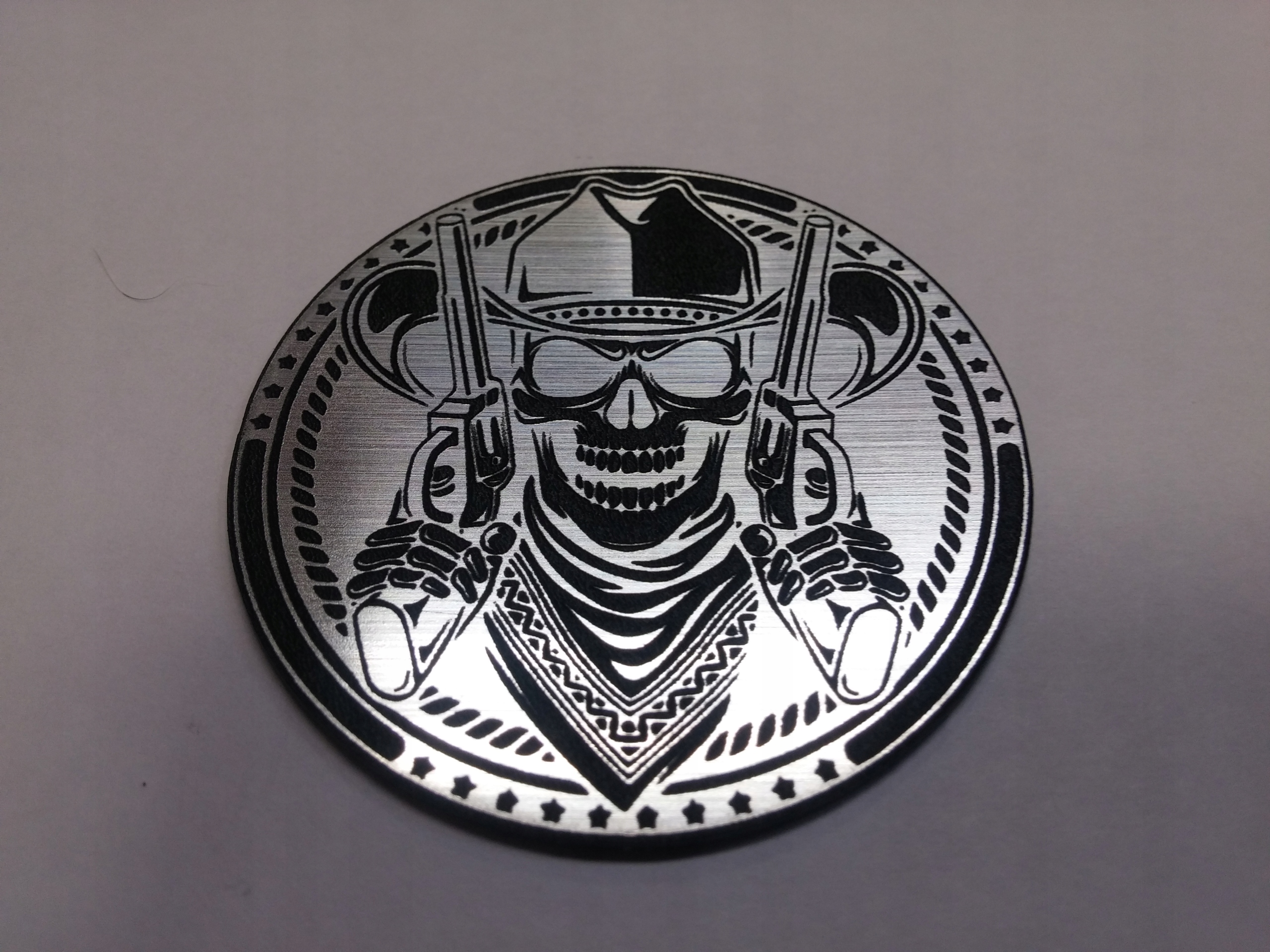 

Czacha Skull Cowboy 50 mm *srebrna