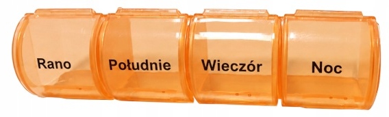 Kasetka na leki 7 dni 4 pory dnia pojemnik na tabletki ze sprężyną