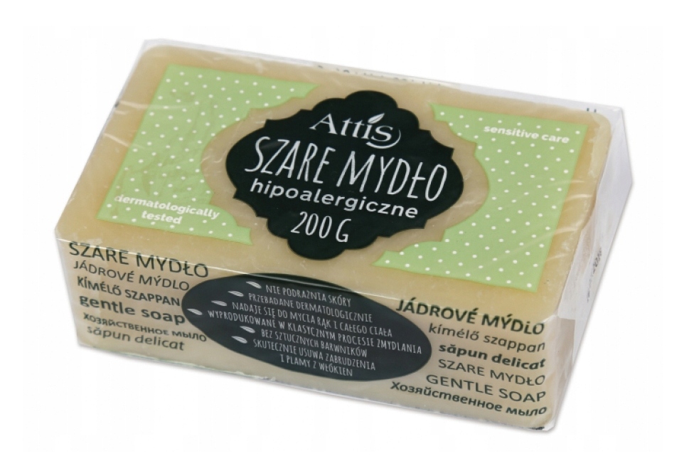 

Mydło Attis 200g Szare Hipoalergiczne