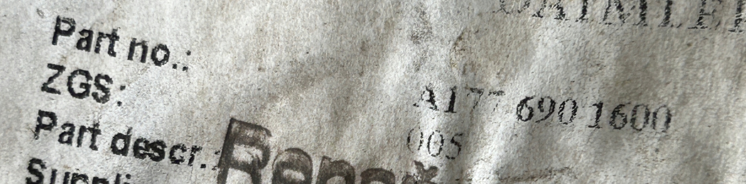 mudguard left rear part MERCEDES A-KLASA 177 A1776901600