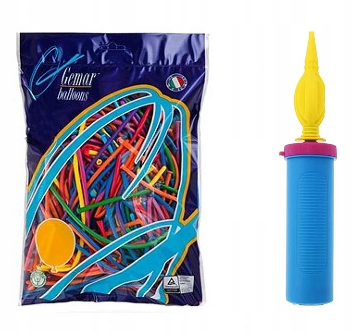 

Balony do Modelowania rurki Party MIX + Pompka Pro