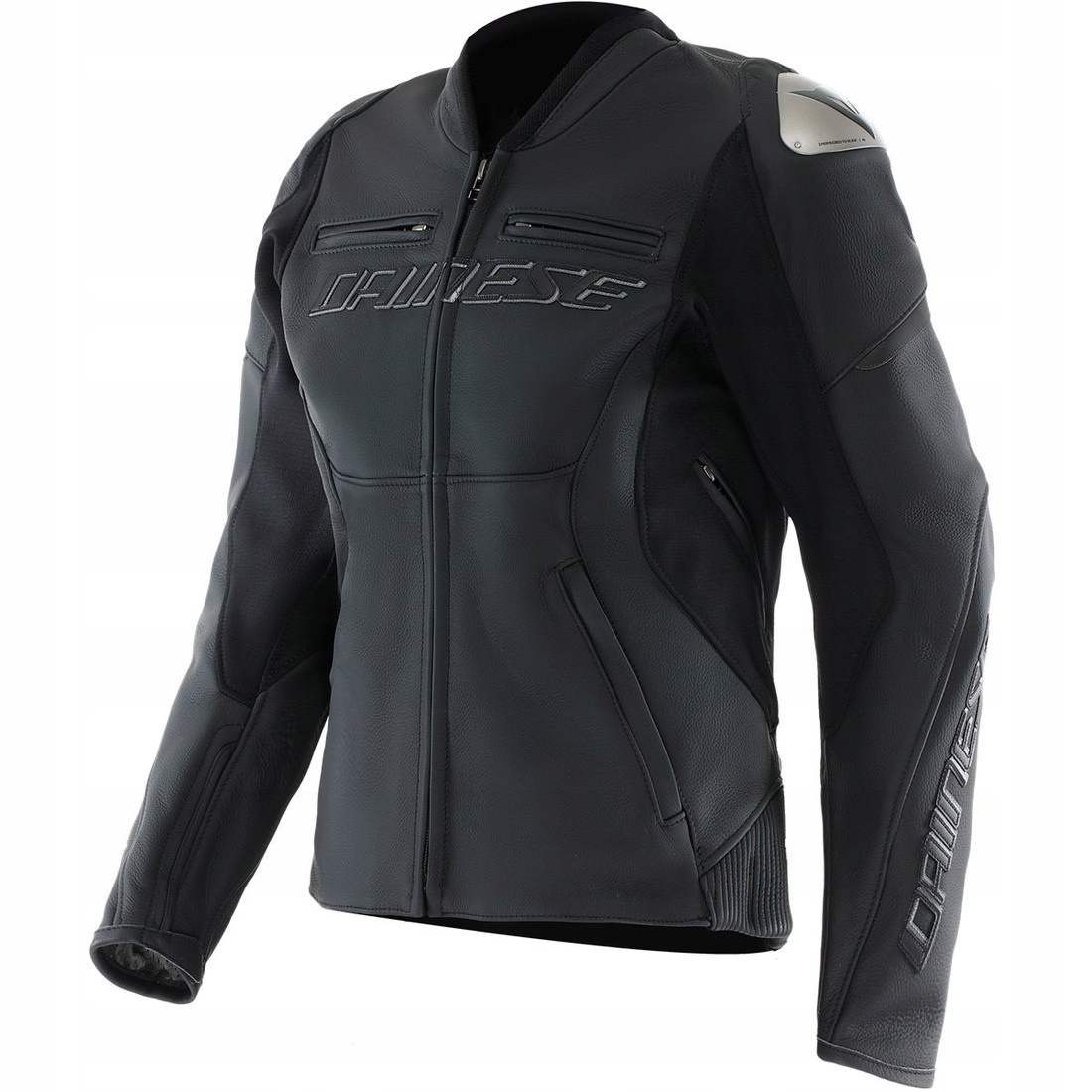 Dámska kožená motocyklová bunda Dainese Racing 5 Wmn čierna 46