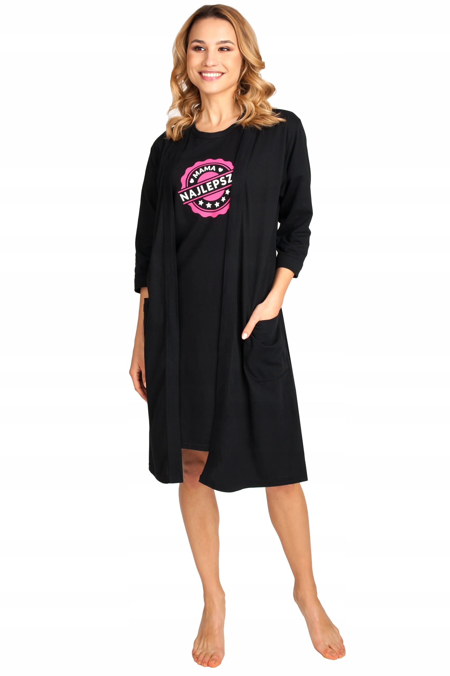 KOSZULA NOCNA SZLAFROK CIĄŻOWY KOMPLET Kod producenta LAPH-800