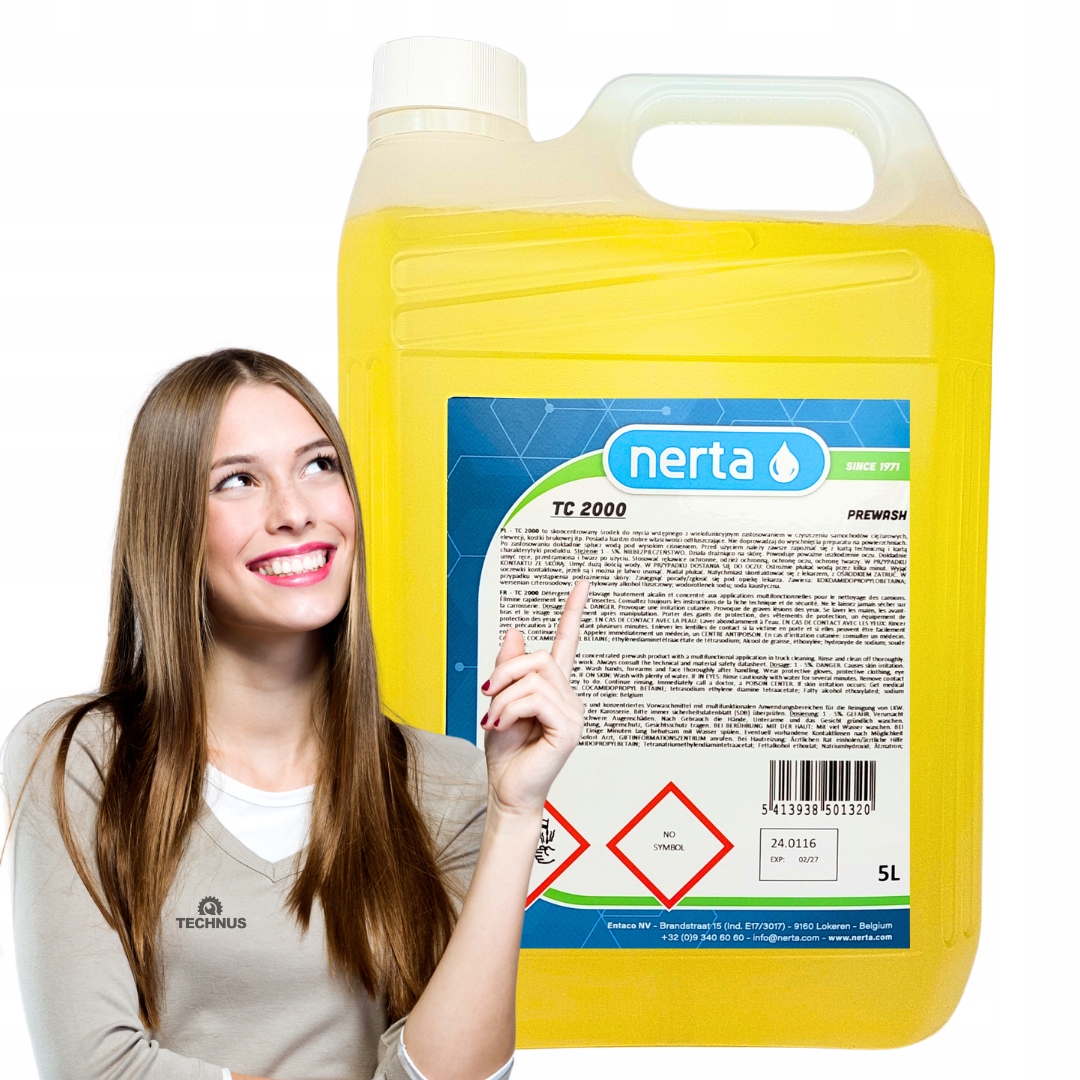 Mocna piana aktywna do mycia ciężarówek plandek busów Tc 2000 5L Nerta