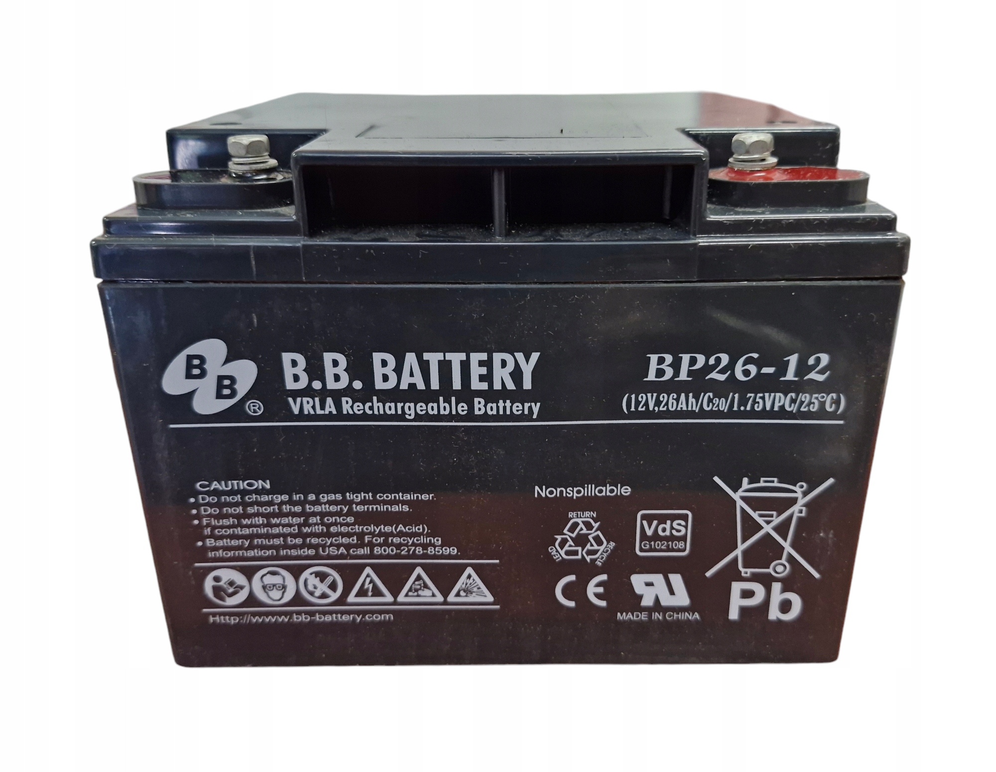 Akumulátor Batéria B.b.battery Vrla BP26-12 12V 26Ah Alarm Ups