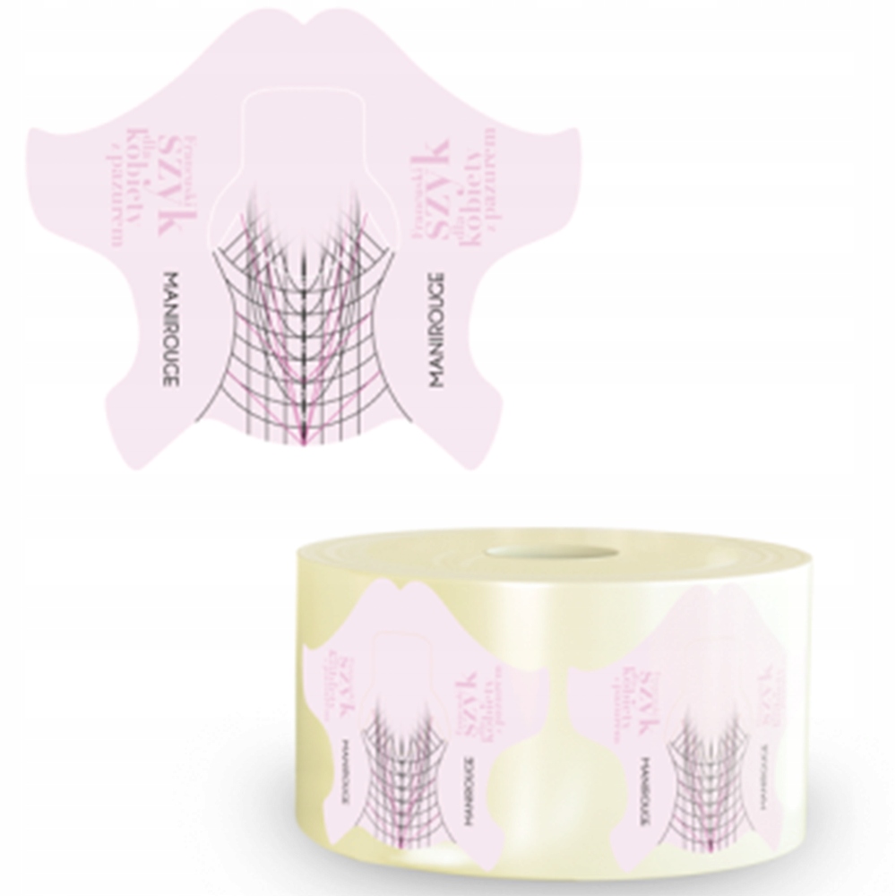 SZABLONY DO PRZEDŁUŻANIA PAZNOKCI MANIROUGE FORMY ŻELU 100 SZT