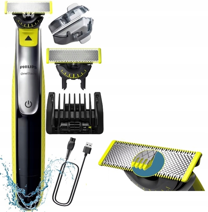 Oneblade Golarka Philips Trymer Philips 360 QP2734/30 Wodoodporny 2 ostrza