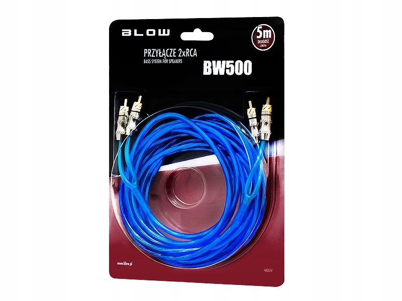 Kabel przewód 2x RCA CINCH CHINCH BLOW audio HQ 5m 2RCA EAN (GTIN) 5900804075158