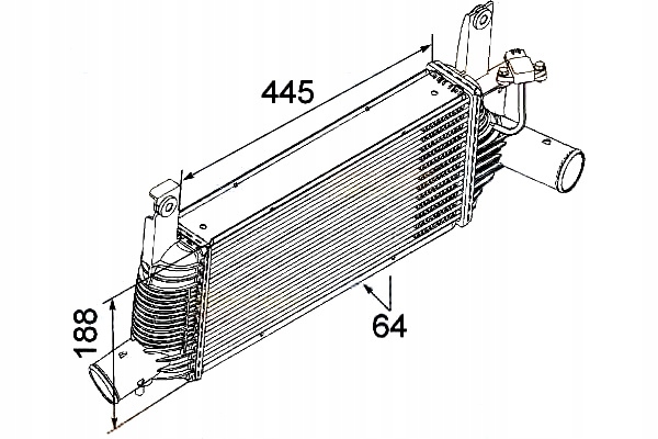 HELLA INTERCOOLER NISSAN NAVARA 2,5D Producent części Hella