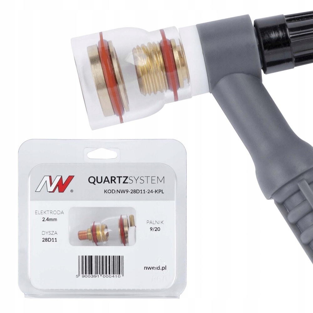 

Zestaw Quartz Tig SR-20 SR-9 2,4mm dysza kielich