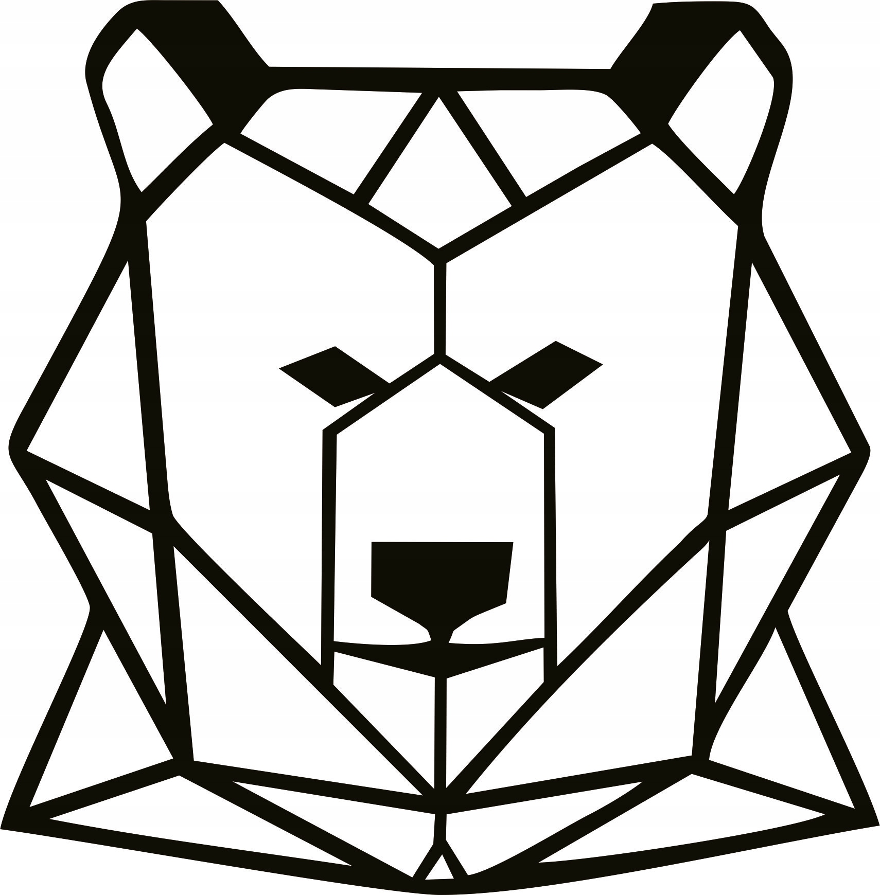 

Zwierzęta geometryczne drewniane 45x45 Miś