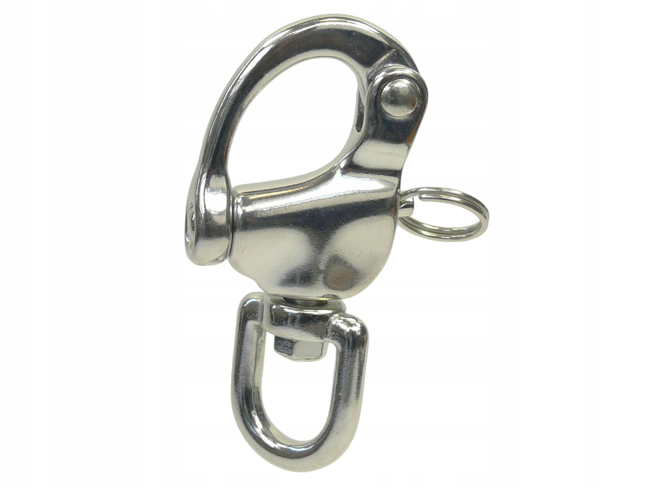 5 x nerezová Kyselinovzdorná spona s otočným obratlíkem V4 87 mm