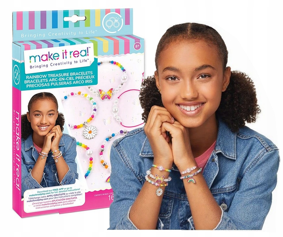 

Make It Real Bransoletki Rainbow Treasur tęczowe