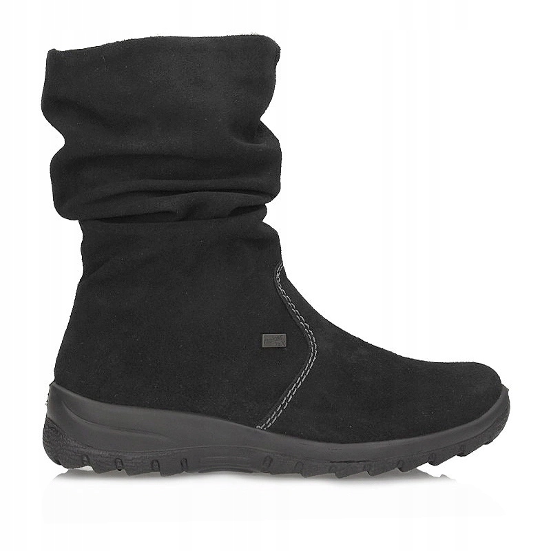 Černé zateplené kotníkové boty kozačky Rieker Tex Z7171-01