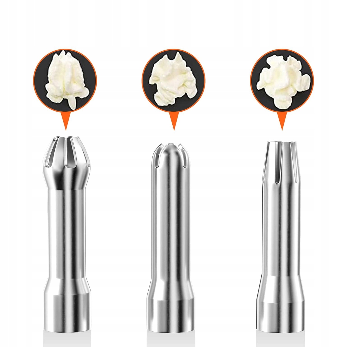 PROFESJONALNY DOZOWNIK KREMU, SYFON ZE STALI NIERDZEWNEJ 500 ML, 3 DYSZAMI Rodzaj syfon