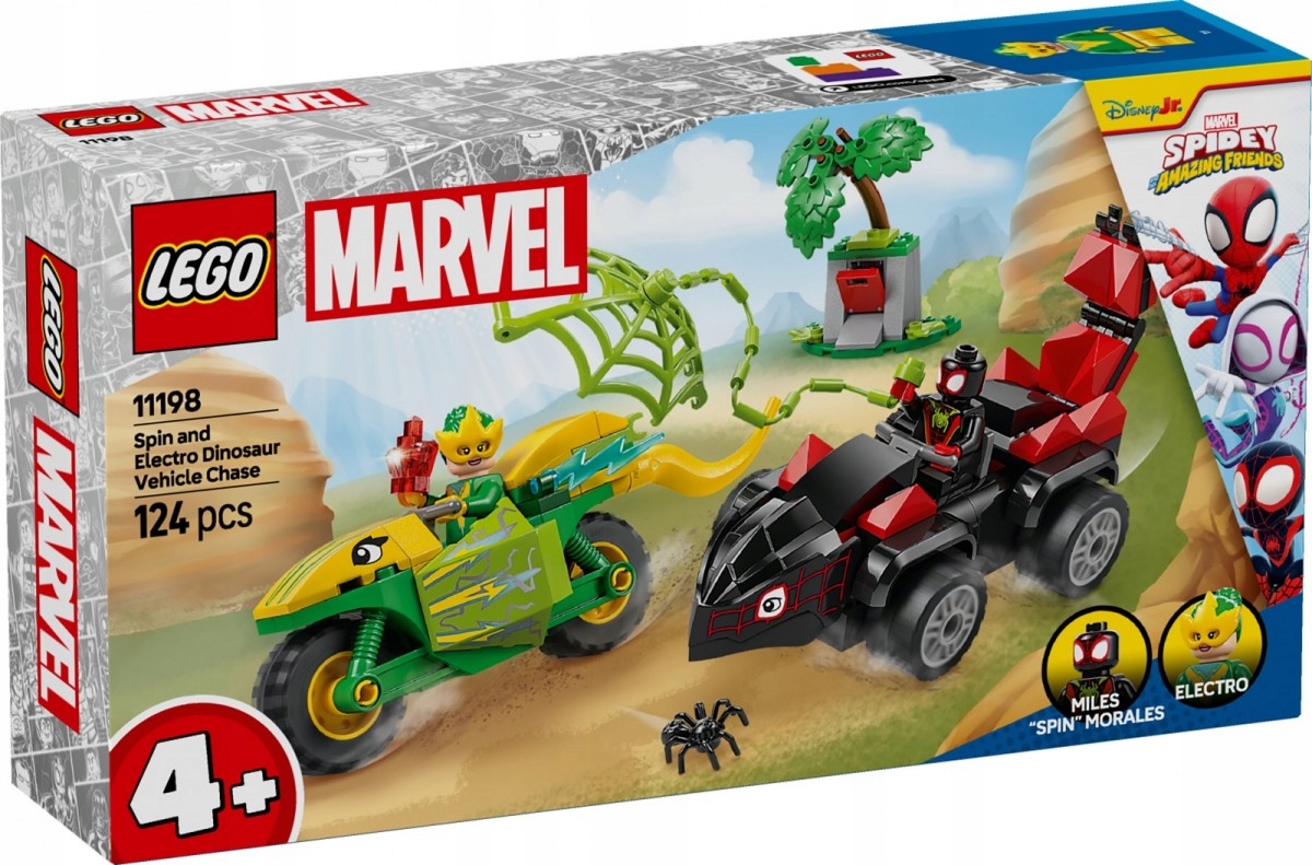 Lego Stavebnice Spidey 11198 Honička Spina za Electro v dinovozidle