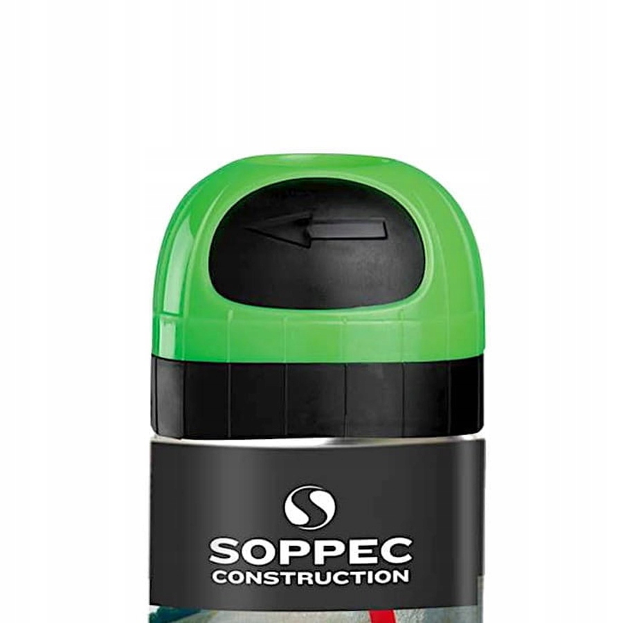 12x FARBA GEODEZYJNA SPRAY FLUO SOPPEC ZIELONA Marka Soppec