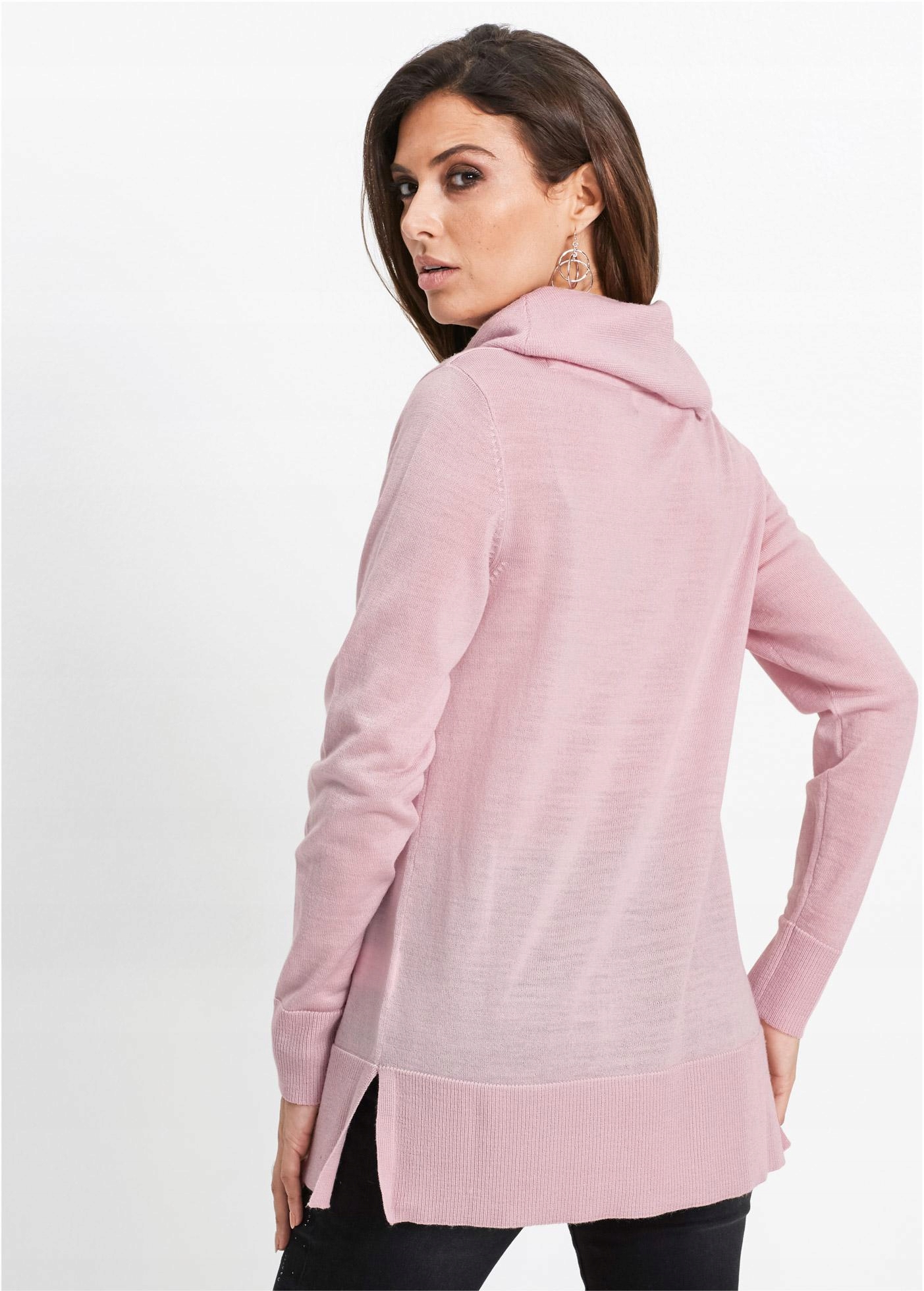 Z KOŁNIERZEM JASNY RÓŻ 40/42 1G5C14 BPC SELECTION PREMIUM SWETER