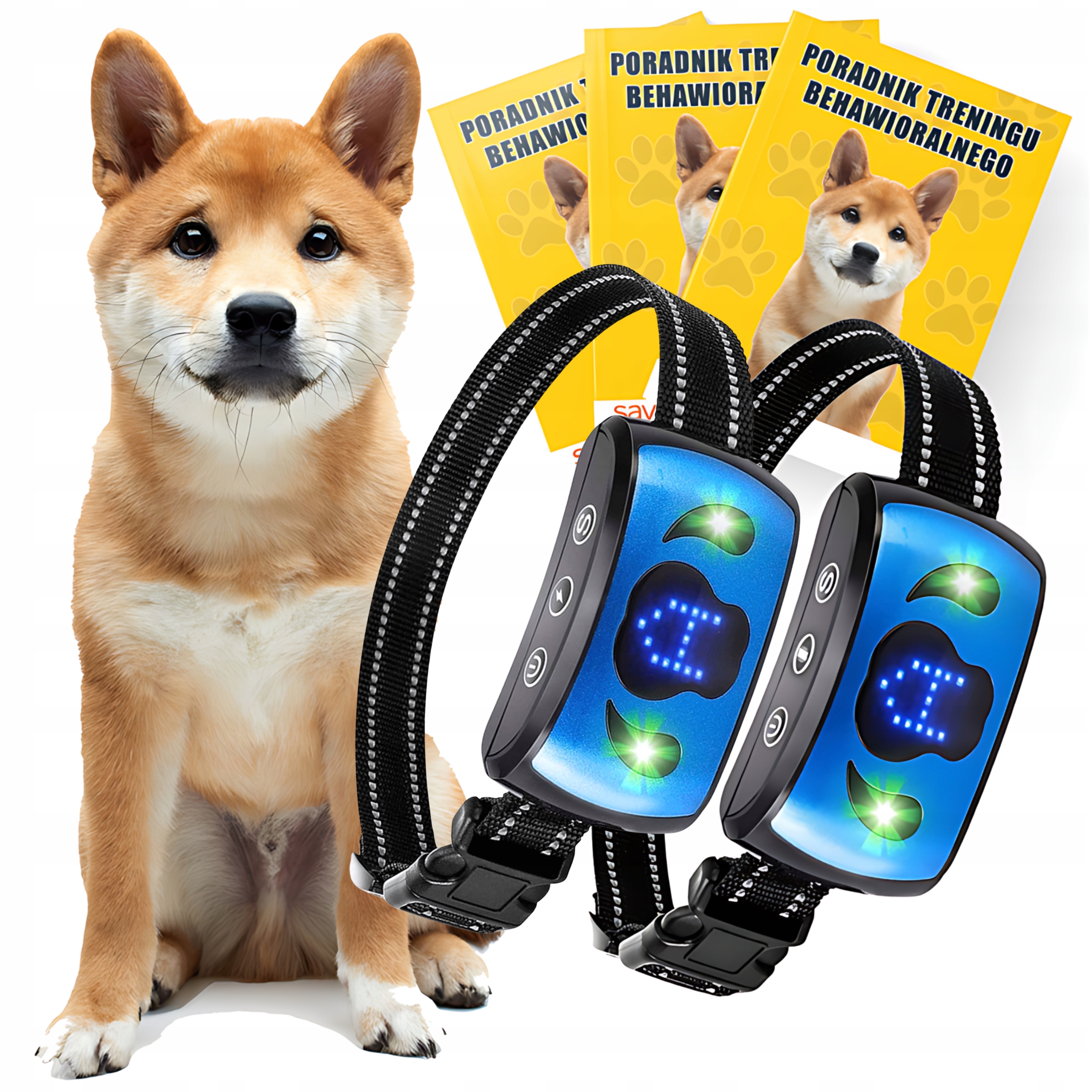 2 Elektrické Protištěkací Obojky Treser