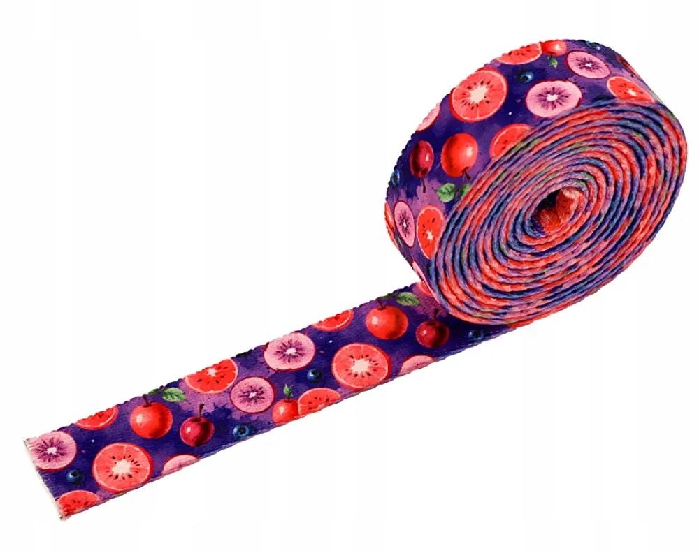 Popruh s potiskem Sublimace Fruit Mix 48 m hladká 1,3 mm 20 mm