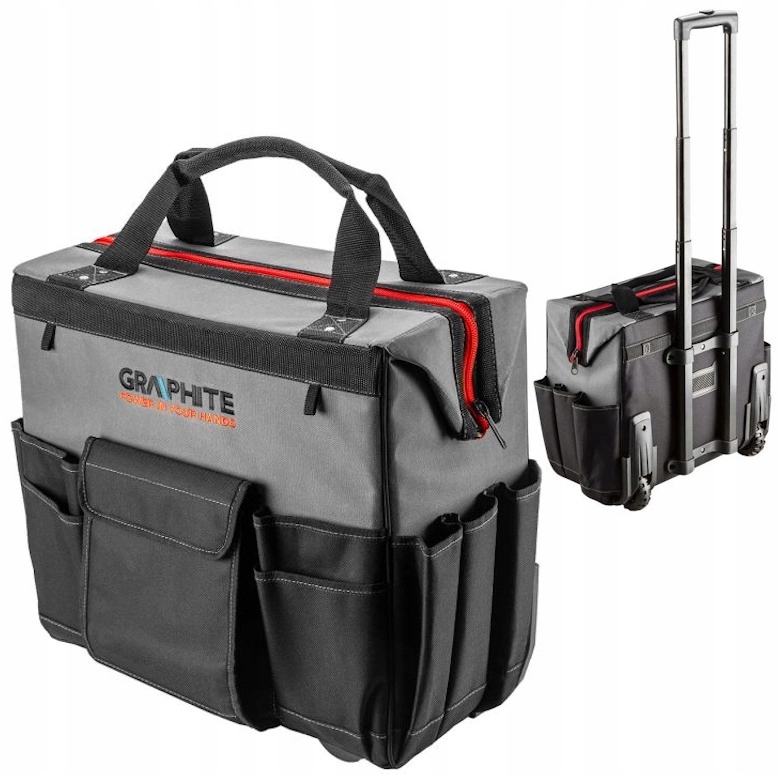 GRAPHITE Duża Torba na Narzędzia z Rączką Na Kółkach Energy 42L Wodoodporna
