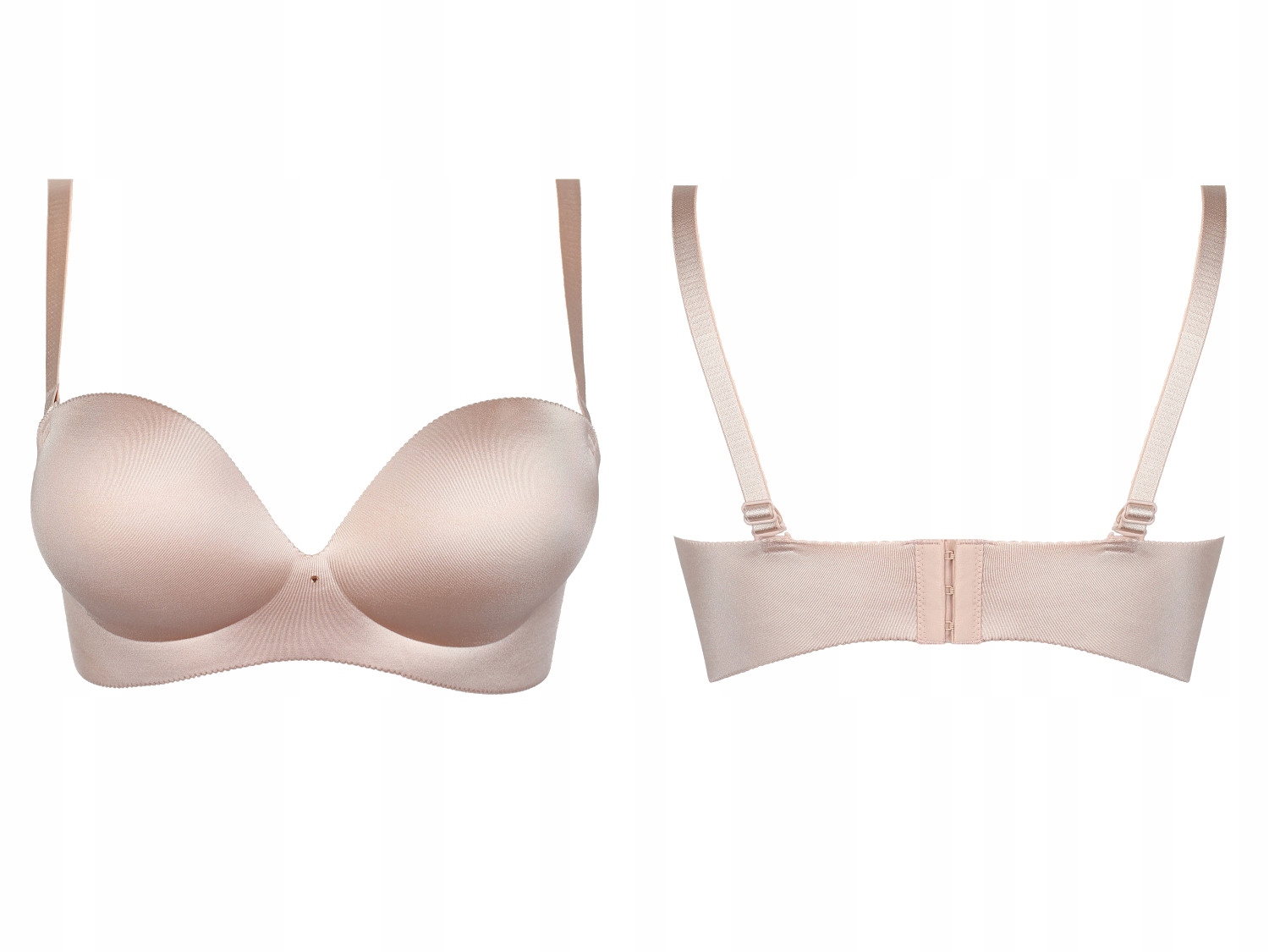 Bardotka bez kostic velká push up hladká béžová Naomi 01 Poupee Marilyn 75A