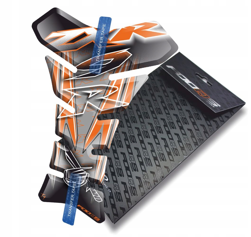 Tank-pad od firmy Fooqs pro Kawasaki ZX-9-R Stříbrný Oranžový