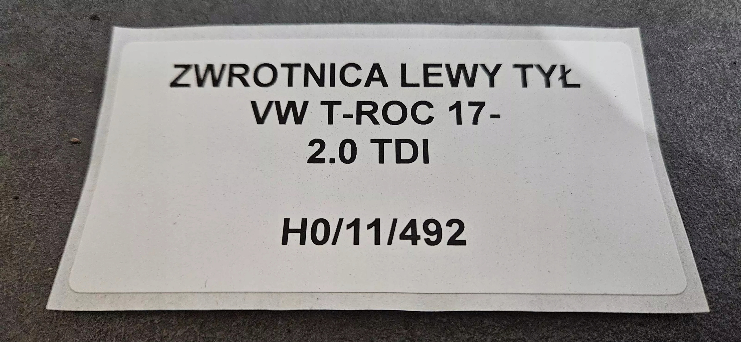 swing left rear part VW T-ROC 2017- 2.0 TDI original