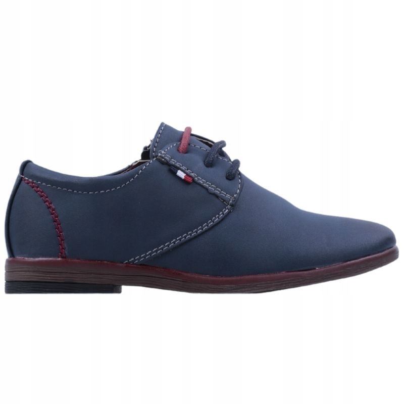 GRANATOWE PÓŁBUTY CHŁOPIĘCE WIZYTOWE ELEGANCKIE SZNUROWANE NA KOMUNIĘ Płeć chłopcy