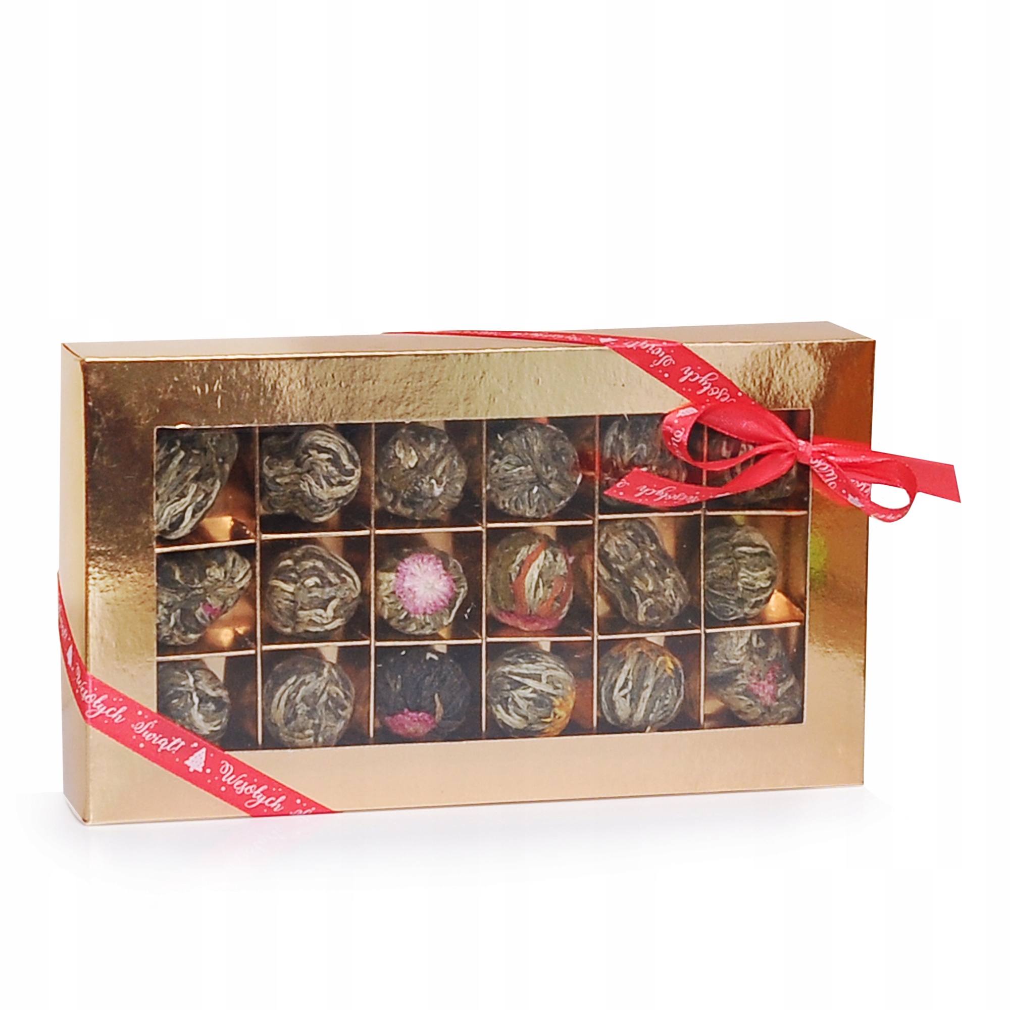 Levně Sada kvetoucích čajů jako dárek Kvetoucí Bonboniéra 18 různých čajů