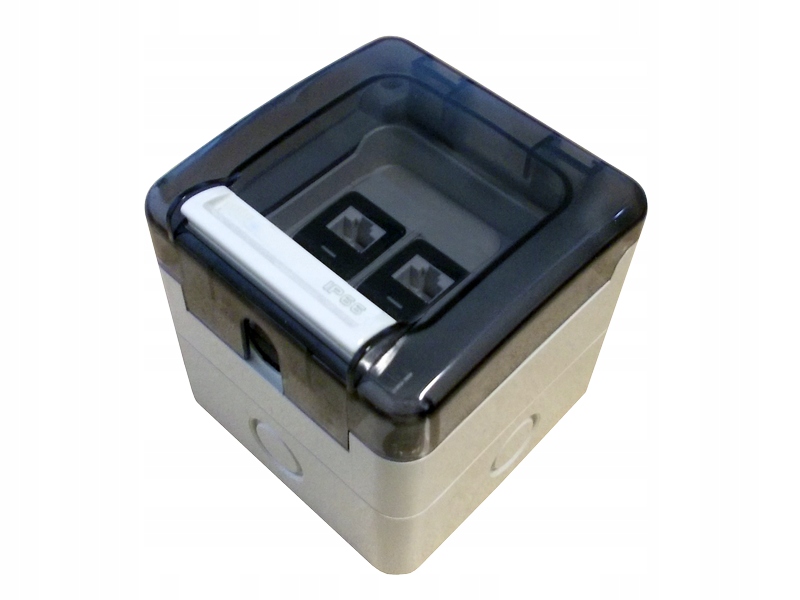 Gniazdo hermet, szczelne 2 x RJ45 IP66 natynkowe (niewyposażone) Alantec