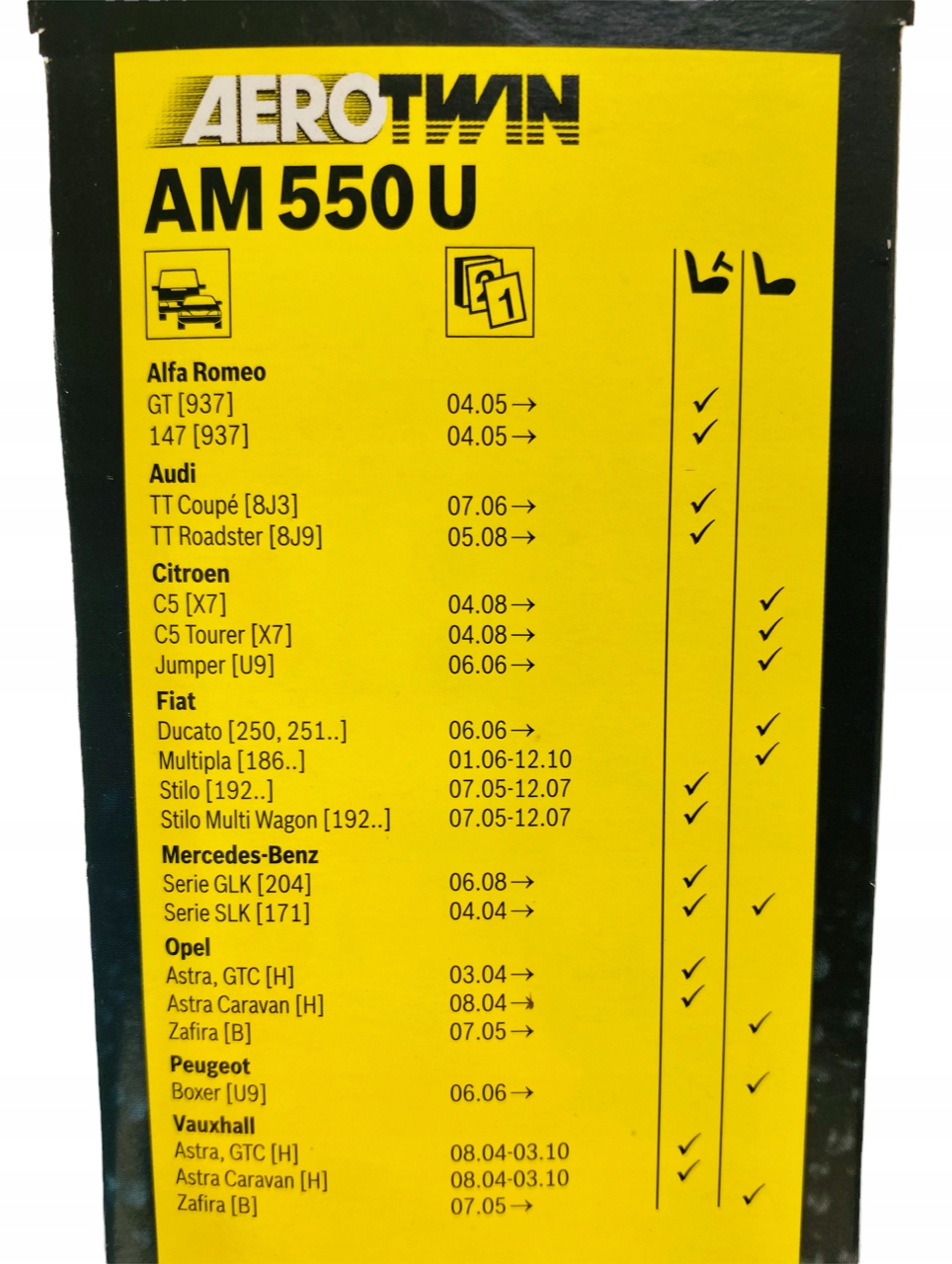Pióro wycieraczki Bosch 3 397 008 583 przód 550 mm