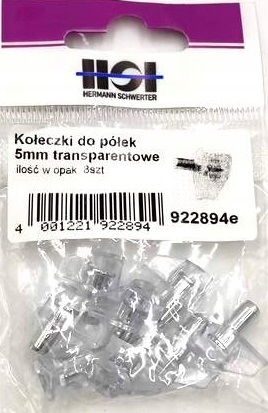 

Kołeczki do półek transparent 5mm