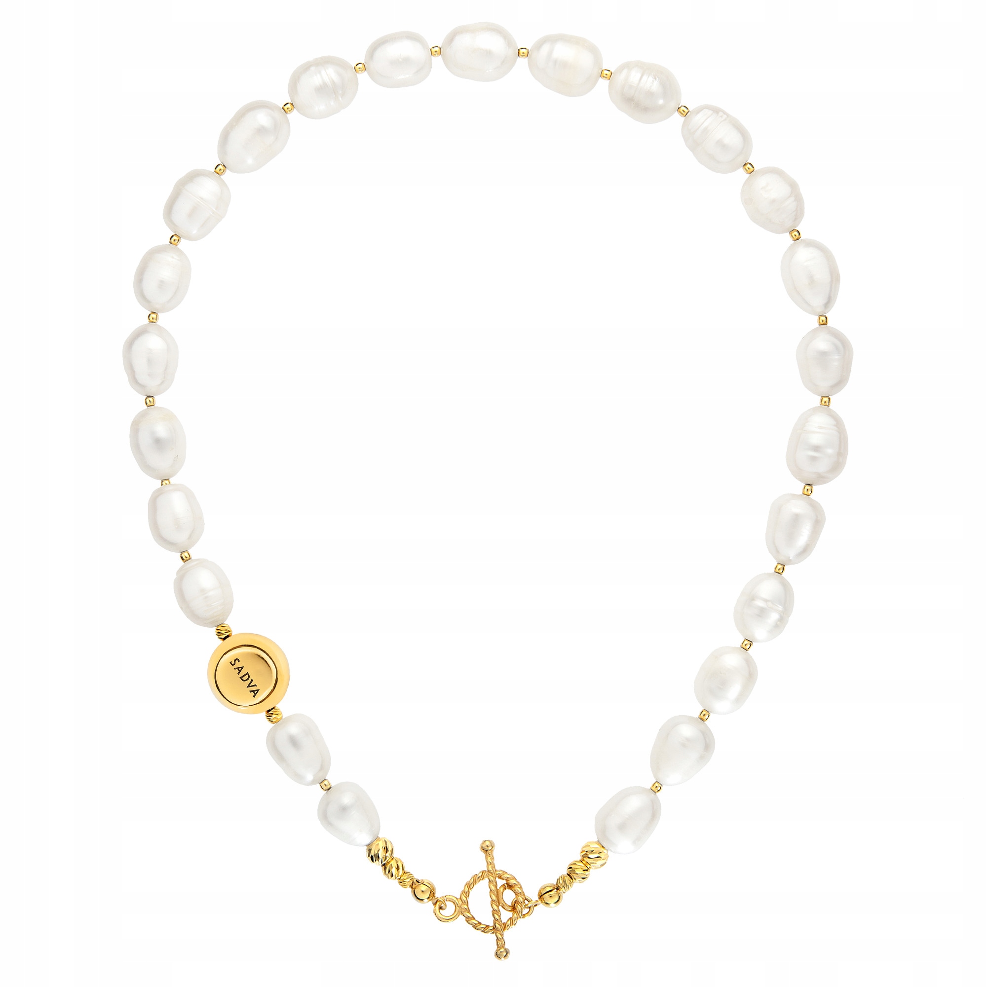 

Naszyjnik z pereł naturalnych oliwka 9/12mm Sadva