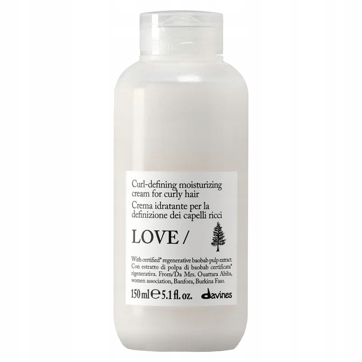 Davines Essential Haircare Love Curl hydratační krém pro kudrnaté vlasy 150 ml