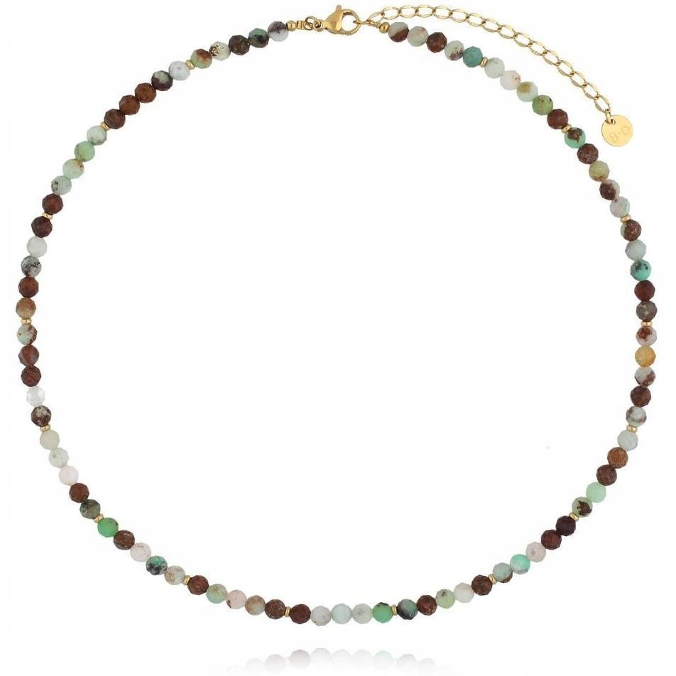 Naszyjnik By Dziubeka wielokolorowy turkus afrykański 46cm