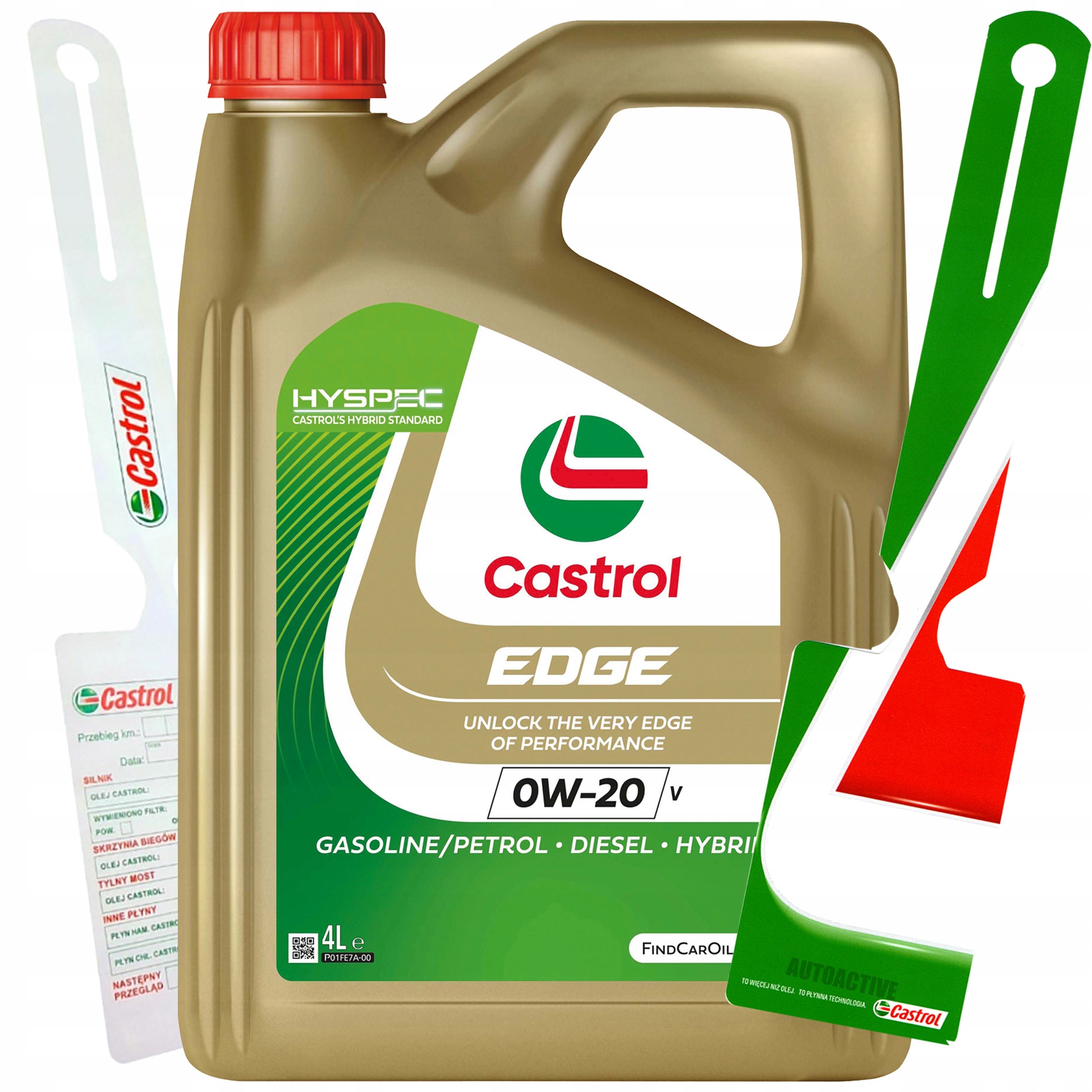 Castrol Edge 0W20 V Hyspec 4L Olej Silnikowy 0W-20 V Volvo VCC C5