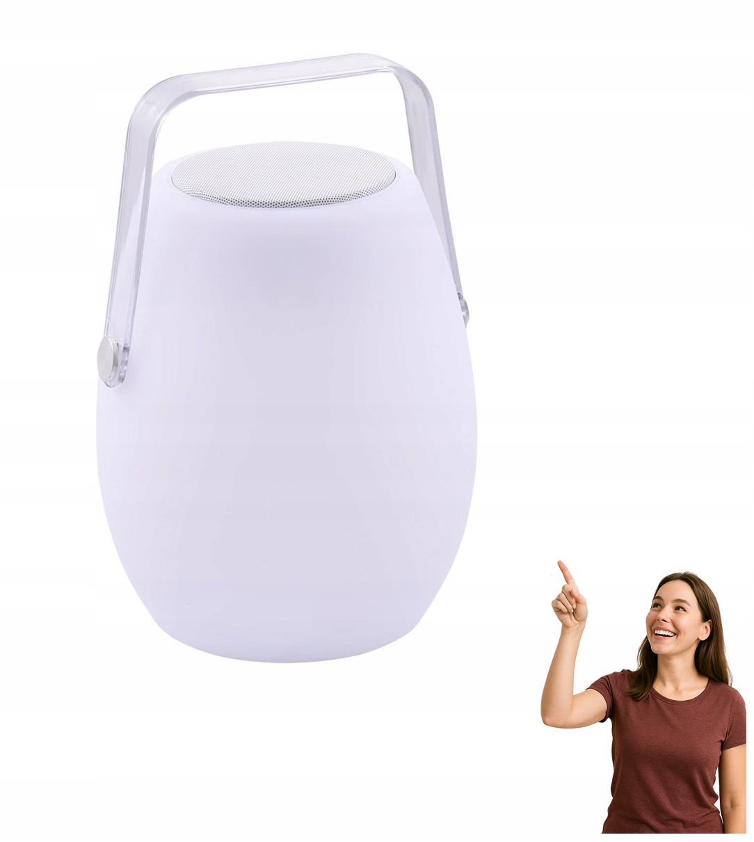 Prenosná vonkajšia lampa s Led reproduktorom 10 W Boombox Medium AZ4664 Azzar