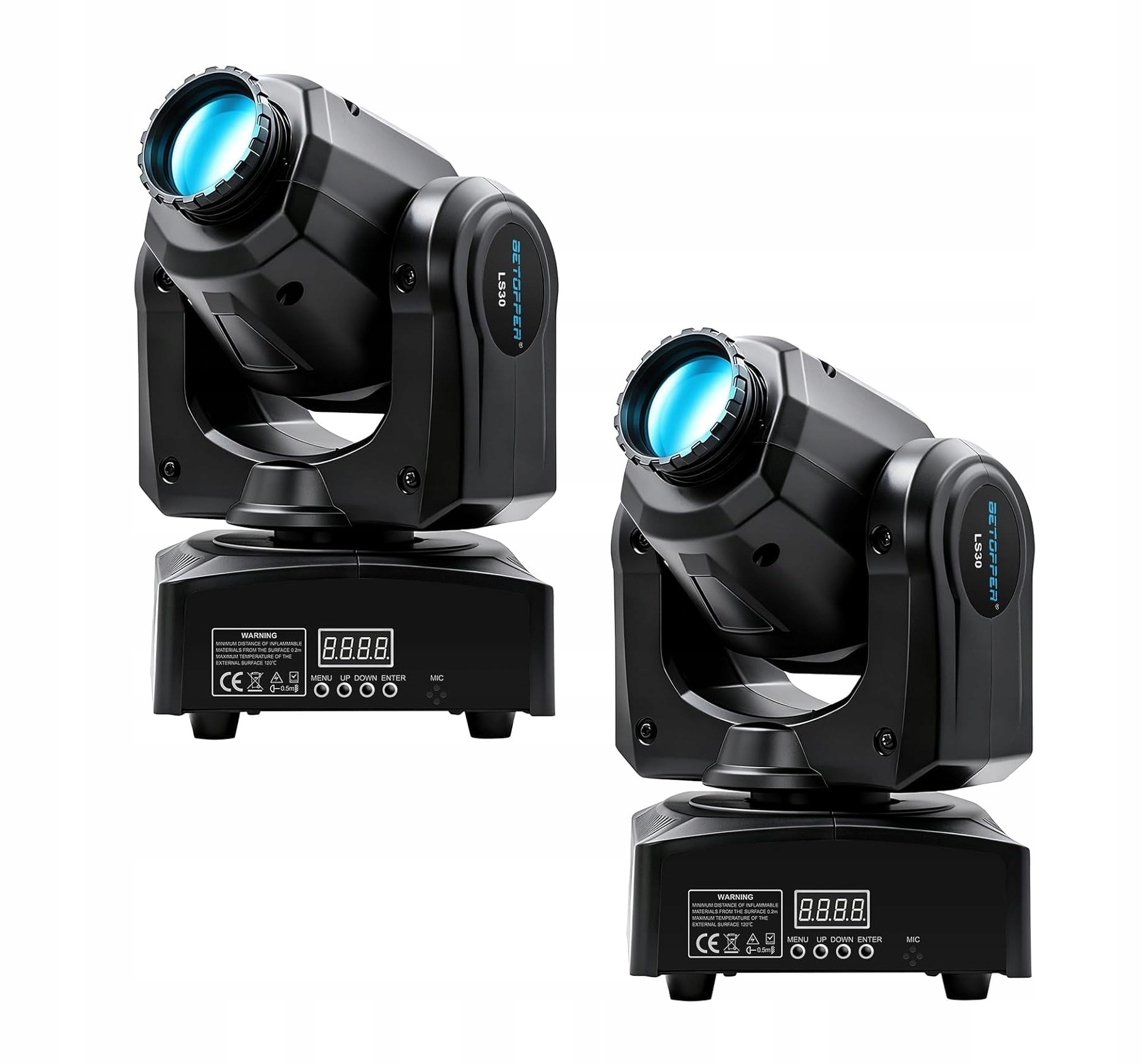 Pohyblivý Scénický Reflektor DMX sada 2 kusů Led 35W gobo 7 vzorů