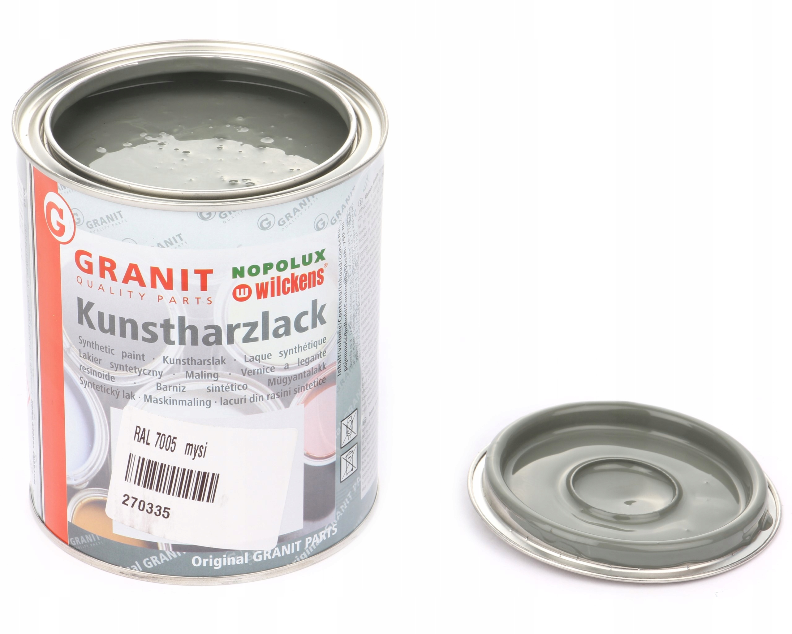 lak, barva strojů Ral 7005 2,5l Wilckens Granit