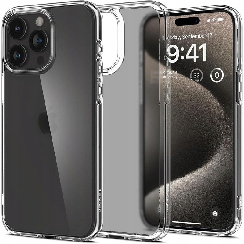 Spigen Ultra Hybrid Pouzdro pro iPhone 15 Pro (Matné Průhledné)