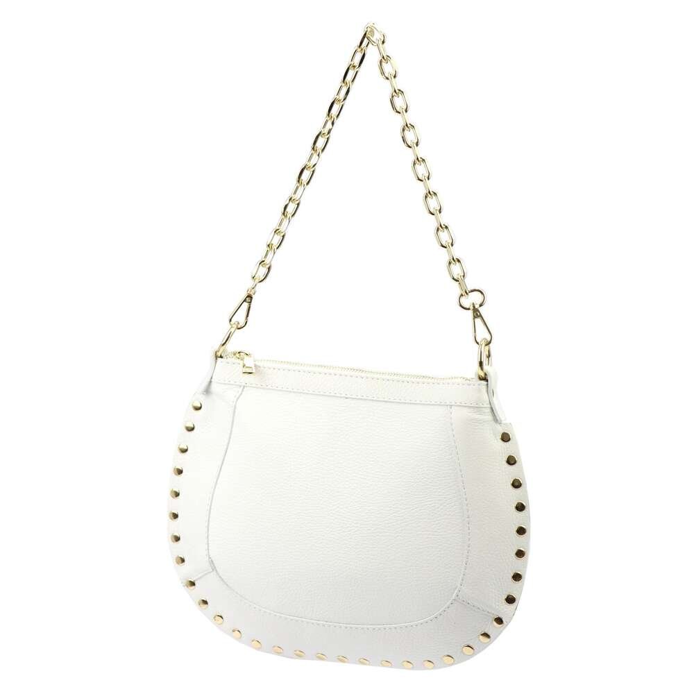 Dámská kožená kabelka Luka Bílá Kabelka Přes Rameno Crossbody Dollaro